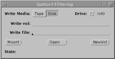 Sunsort write window
