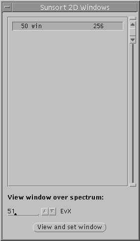 Sunsort window control window